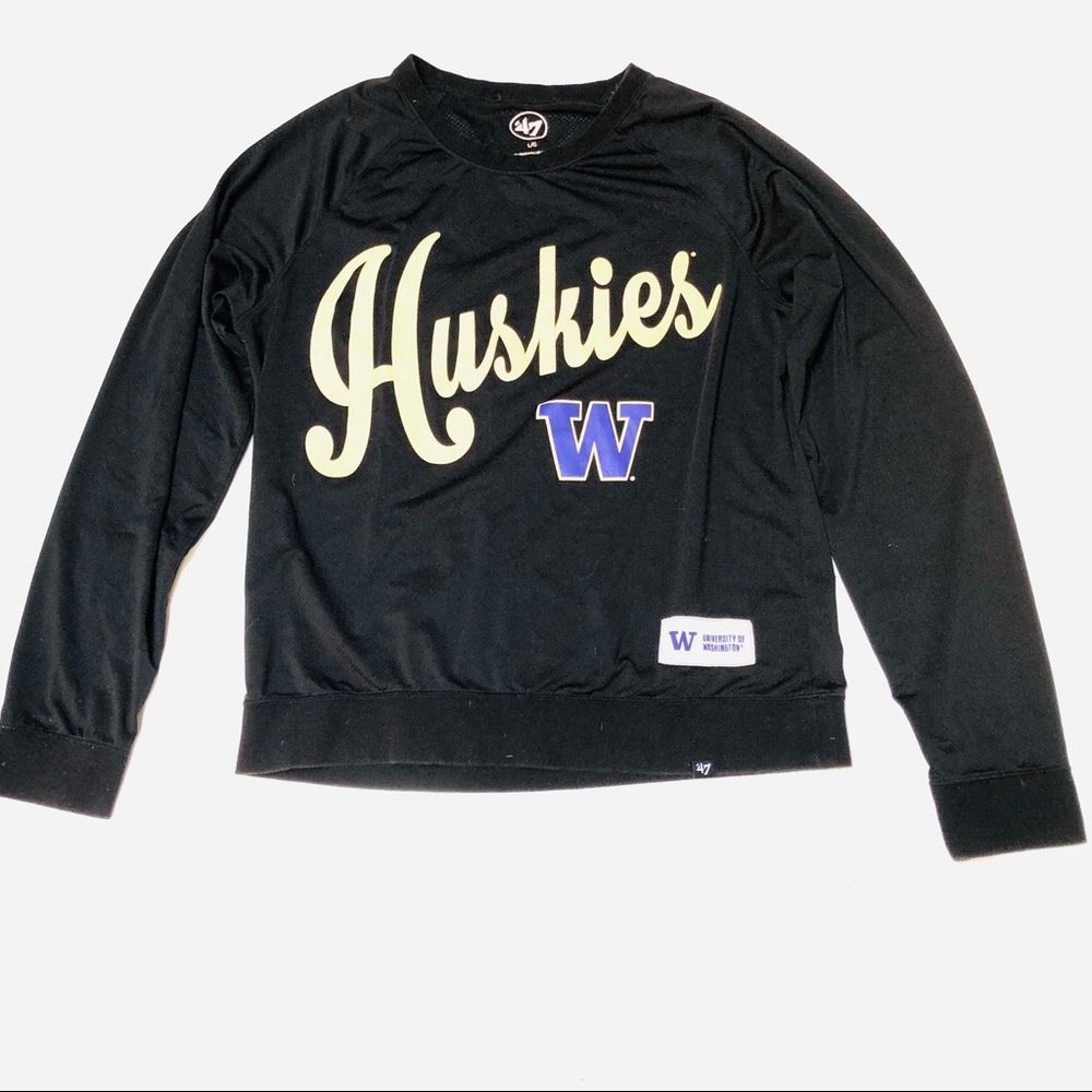 U of Washington Huskies Women’s Jersey sz L by ‘47
